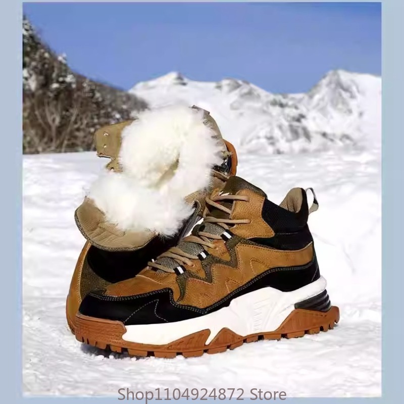 Winter Boot Insulated - 겨울용 따뜻한 양모 면화 남성 스노우
