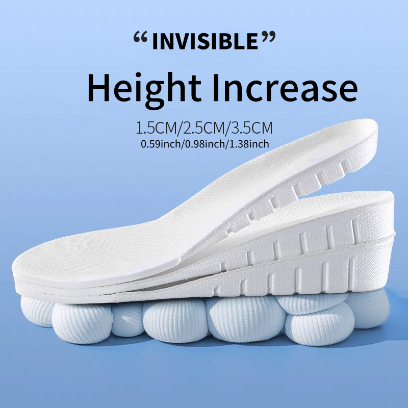 Men Shoes Size Chart - 1 쌍 새로운 1.5-3.5cm 흰색 보이지