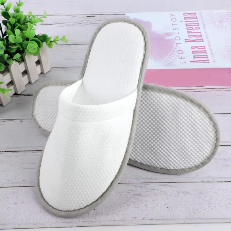 Men'S Shoes For Sale - 흰색 면 슬리퍼 남성 여성 호텔