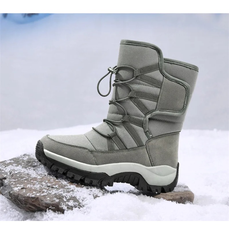 Hiking Boot Waterproof - 남성용 따뜻한 플러시 커플 스노우 부츠