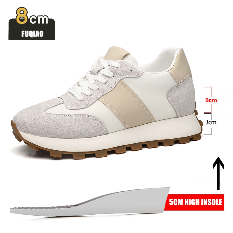 남자 엘리베이터 캐주얼 스니커즈 암소 스웨이드 가죽 레 - Men Shoes Size Chart 리뷰 및 가격
