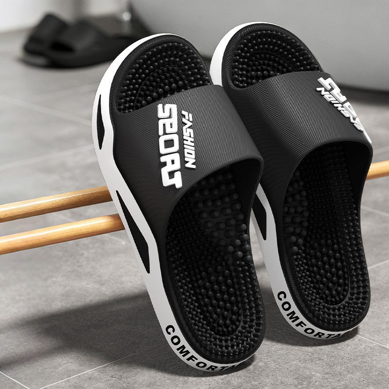 새로운 남성 슬리퍼 마사지 슬리퍼 여름 플랫 패션 플립 - Men Shoes Ecco 리뷰 및 가격