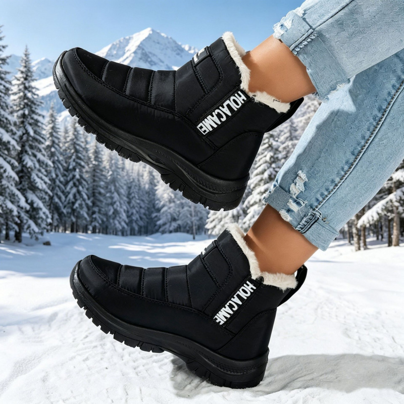 두꺼운 플리스 안감이 있는 여성용 스노우 부츠, 따뜻하 - Hiking Boot Waterproof 리뷰 및 가격