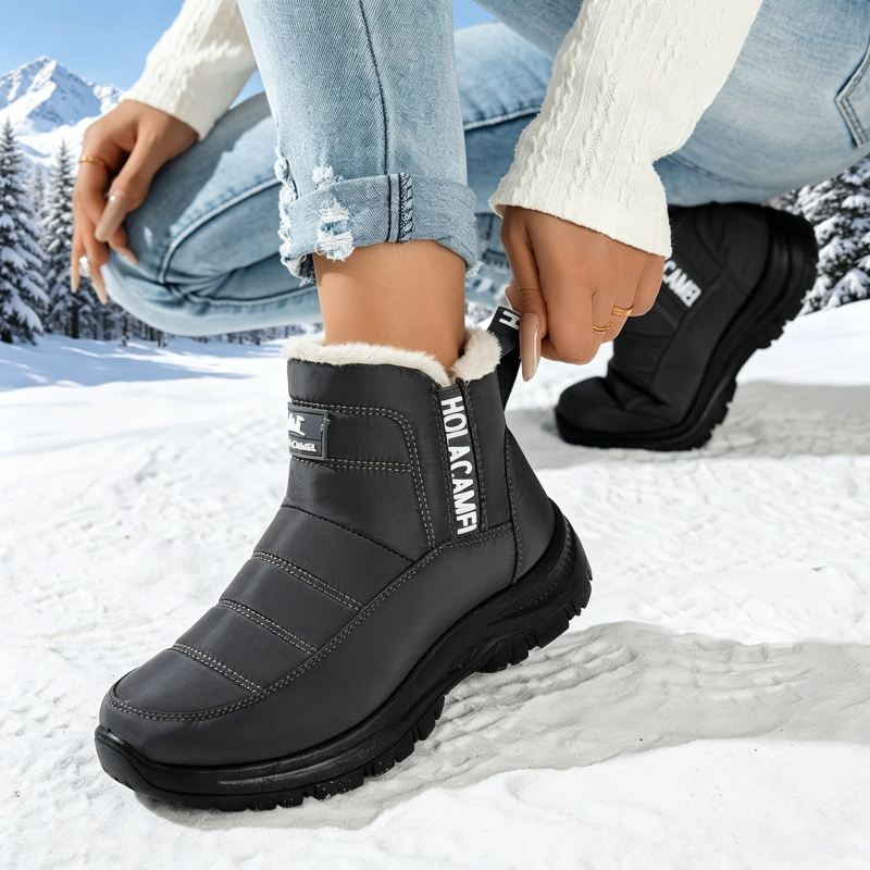 두꺼운 플리스 안감이 있는 여성용 스노우 부츠, 따뜻하 - Hiking Boot Waterproof 리뷰 및 가격
