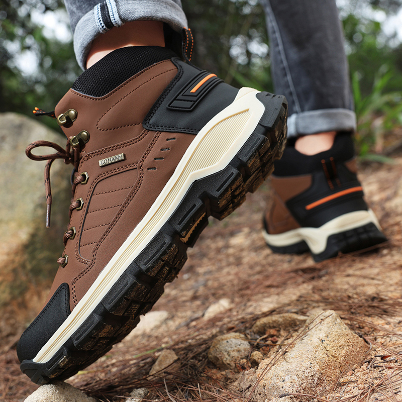 새로운 가을 남성 부츠 패션 야외 하이킹 부츠 방수 가 - Hiking Boot Waterproof 리뷰 및 가격