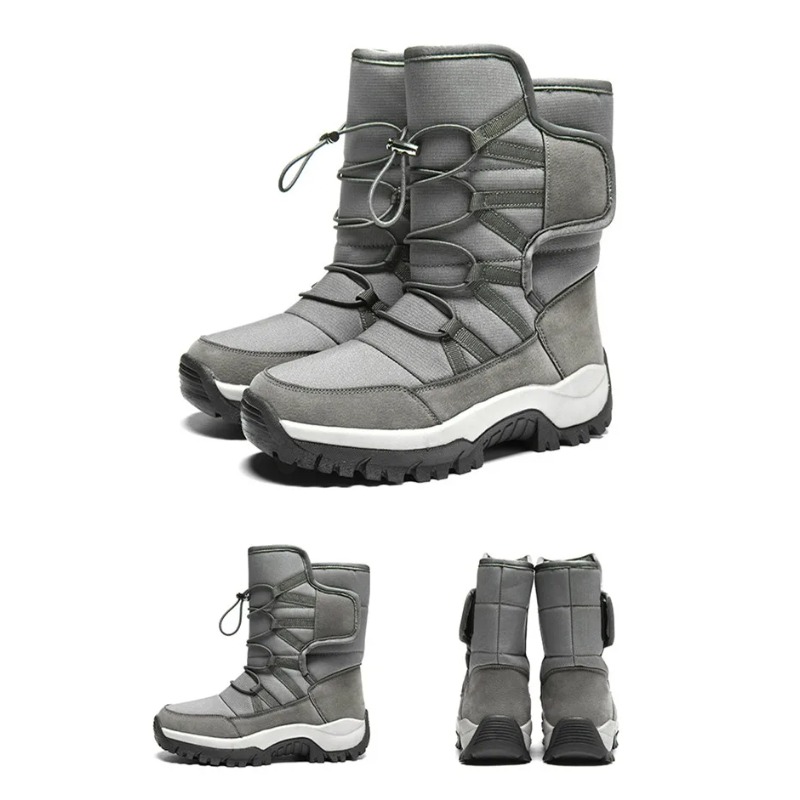 남성용 따뜻한 플러시 커플 스노우 부츠 아웃도어 미끄럼 - Hiking Boot Waterproof 리뷰 및 가격