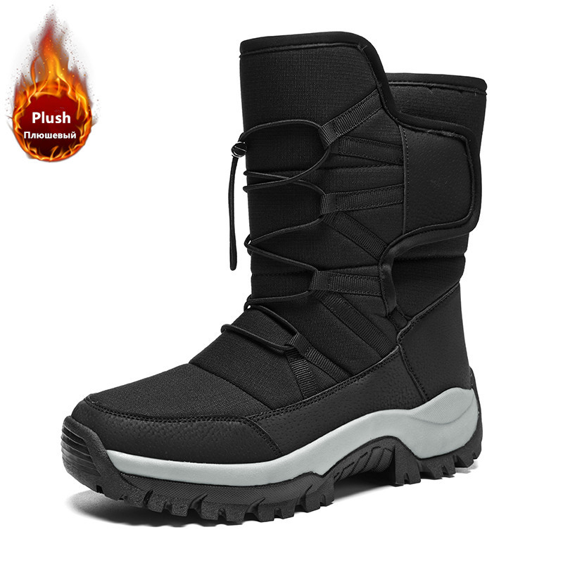 남성용 따뜻한 플러시 커플 스노우 부츠 아웃도어 미끄럼 - Hiking Boot Waterproof 리뷰 및 가격