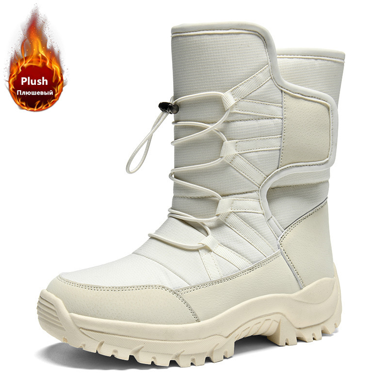 남성용 따뜻한 플러시 커플 스노우 부츠 아웃도어 미끄럼 - Hiking Boot Waterproof 리뷰 및 가격