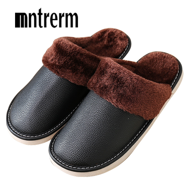 Mntrerm-천연 가죽 플러시 슬리퍼 여성용, 두꺼운 - Men'S Shoes For Sale 리뷰 및 가격