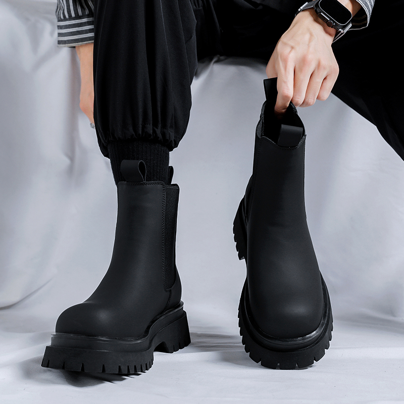 2026 플랫폼 블랙 하이탑 부츠 남성용 하이힐 천연  - Men Shoes H&M 리뷰 및 가격