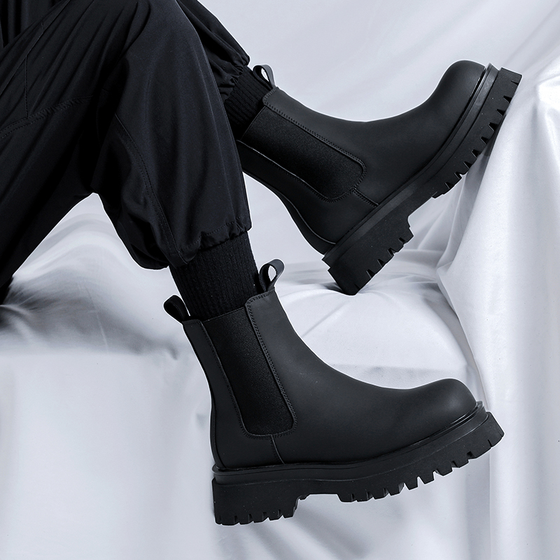 2026 플랫폼 블랙 하이탑 부츠 남성용 하이힐 천연  - Men Shoes H&M 리뷰 및 가격