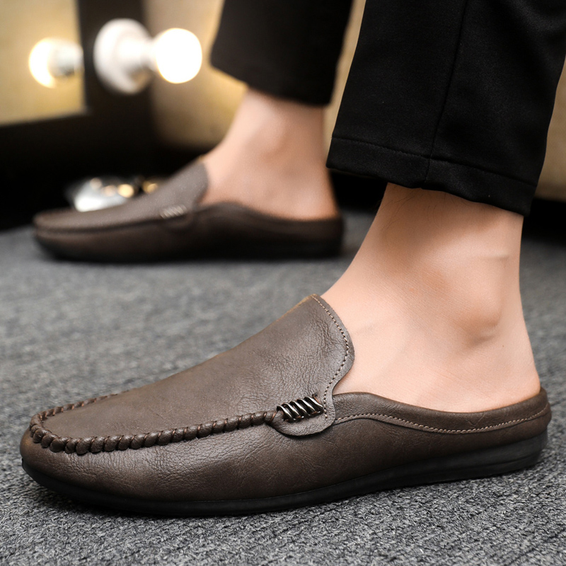 남성용 하프 슈즈, 편안한 PU 가죽 캐주얼 슈즈, 통 - Men'S Shoes For Sale 리뷰 및 가격