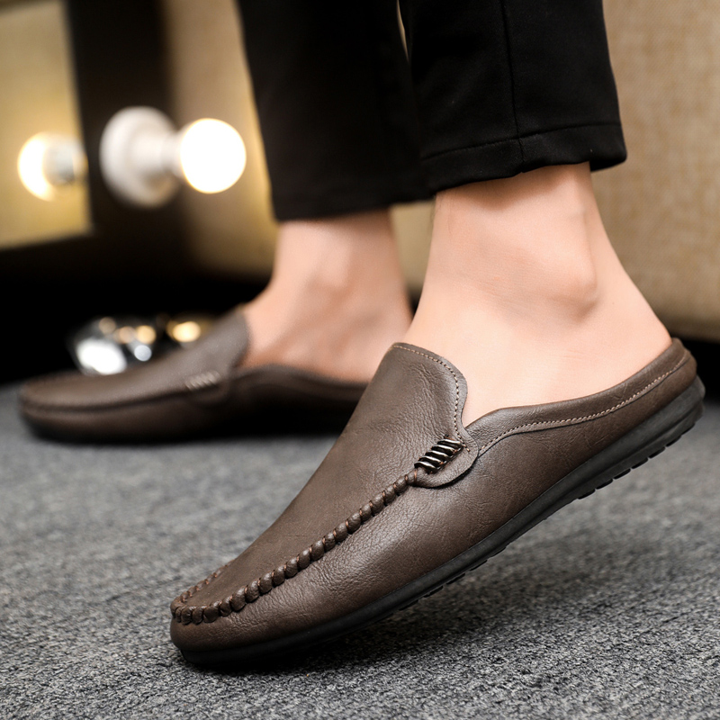 남성용 하프 슈즈, 편안한 PU 가죽 캐주얼 슈즈, 통 - Men'S Shoes For Sale 리뷰 및 가격
