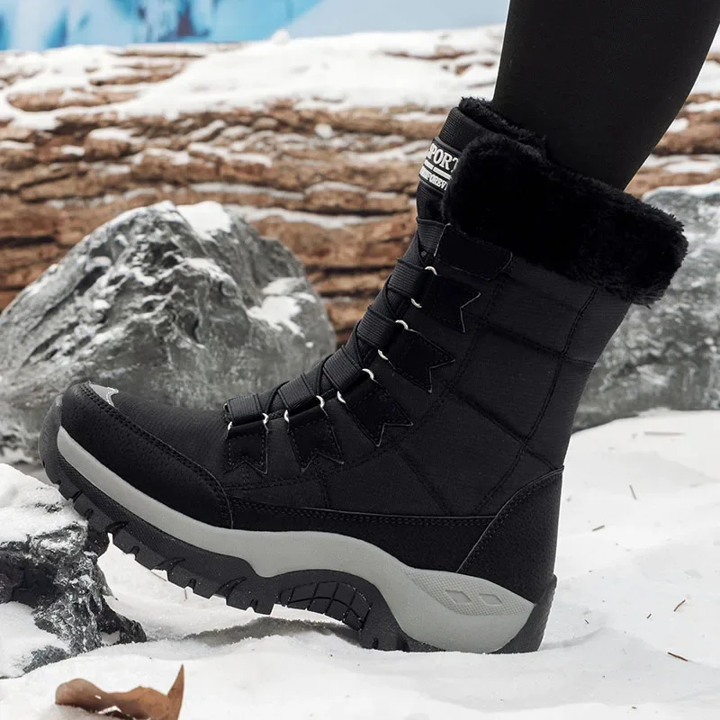 새로운 겨울 여성 부츠 고품질 따뜻한 여성용 스노우 부 - Hiking Boot Waterproof 리뷰 및 가격