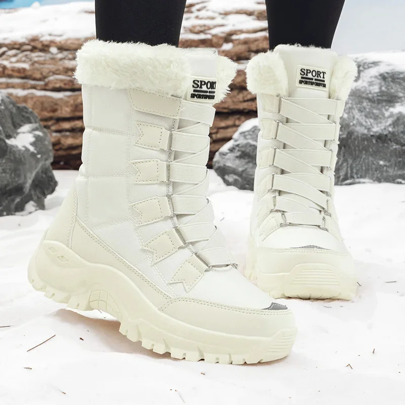 새로운 겨울 여성 부츠 고품질 따뜻한 여성용 스노우 부 - Hiking Boot Waterproof 리뷰 및 가격
