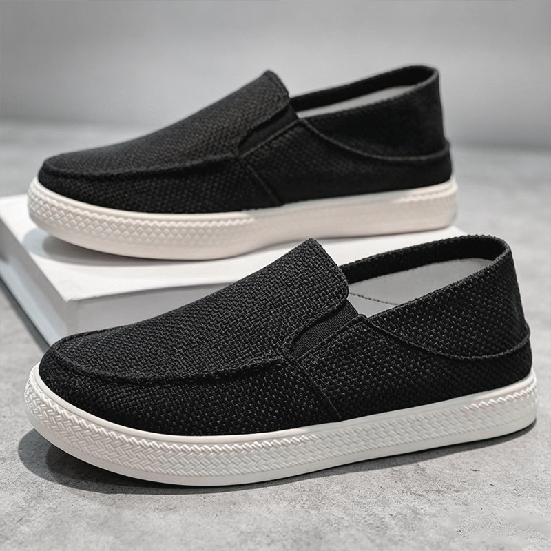 남성 린넨 슬립온 로퍼 통기성 있는 직조 원단 갑피 내 - Men Shoes Ecco 리뷰 및 가격